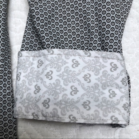 Panhandle Slim Gray Geometric Dress Shirt XL - Picture 7 of 8